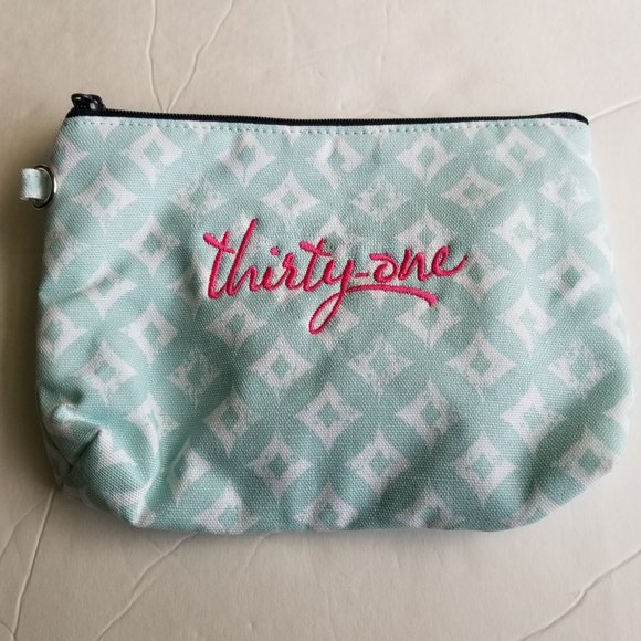 🔷EUC Thirty-One Zipper Pouch Sparkling Squares🔷 - Picture 1 of 4